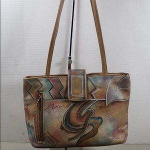 Anuschka Leather Crossbody Purse